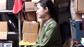 Shoplyfter - Skinny Mischievous Asian Jade Noir Caught Stealing And Got Disciplined By Perv Officer