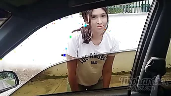 I meet my neighbor on the street and give her a ride, unexpected ending.