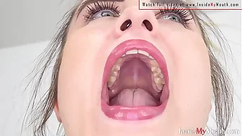 Mouth fetish video - Victoria - perfect teeth and full lips